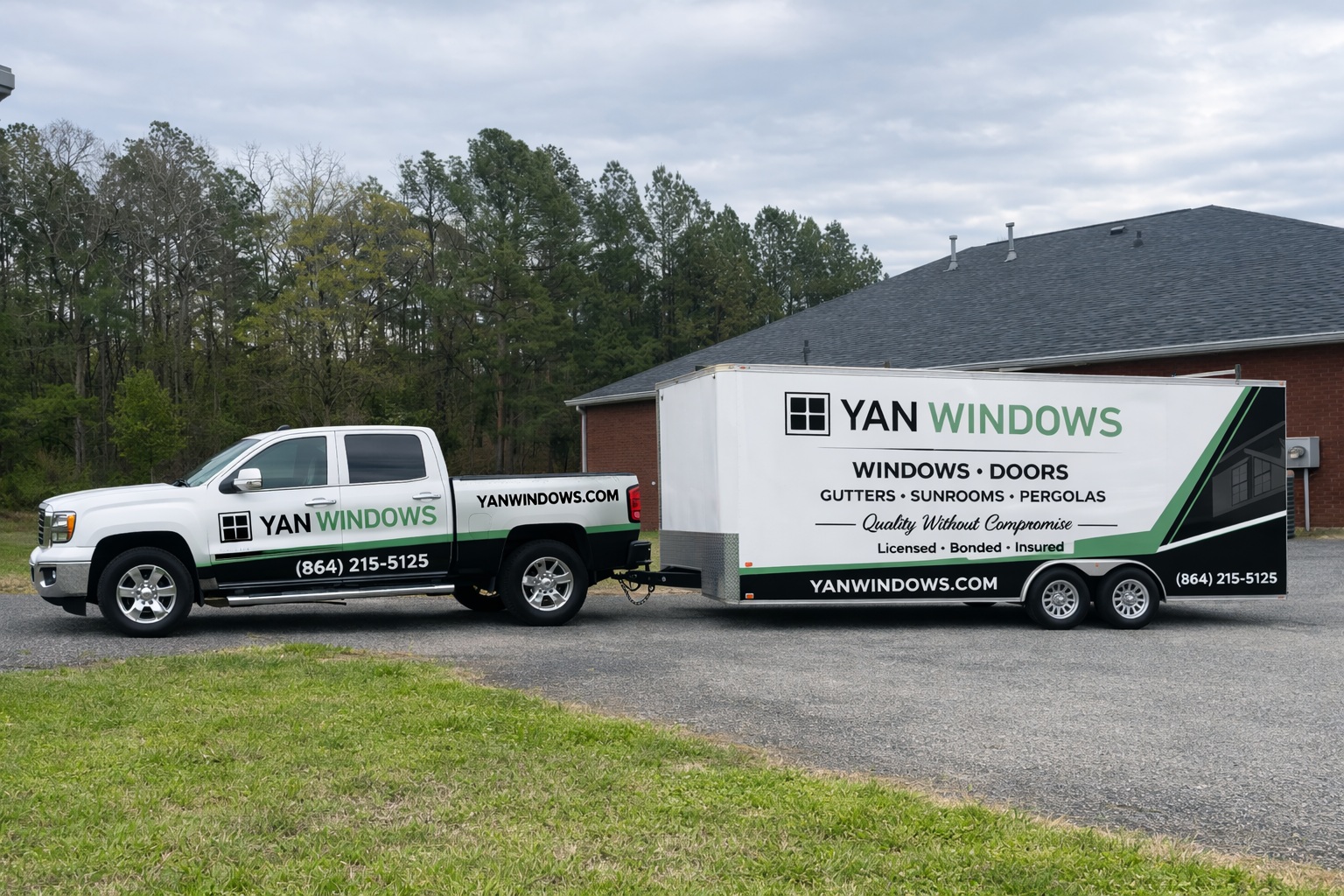 Yan Windows exterior project in Anderson SC